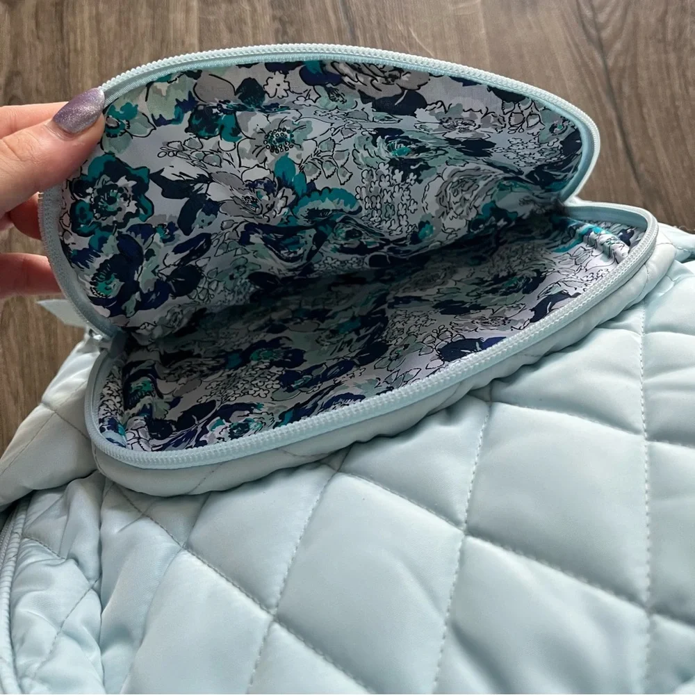 NWOT Vera Bradley Essential Compact Backpack • Sea Salt Blue